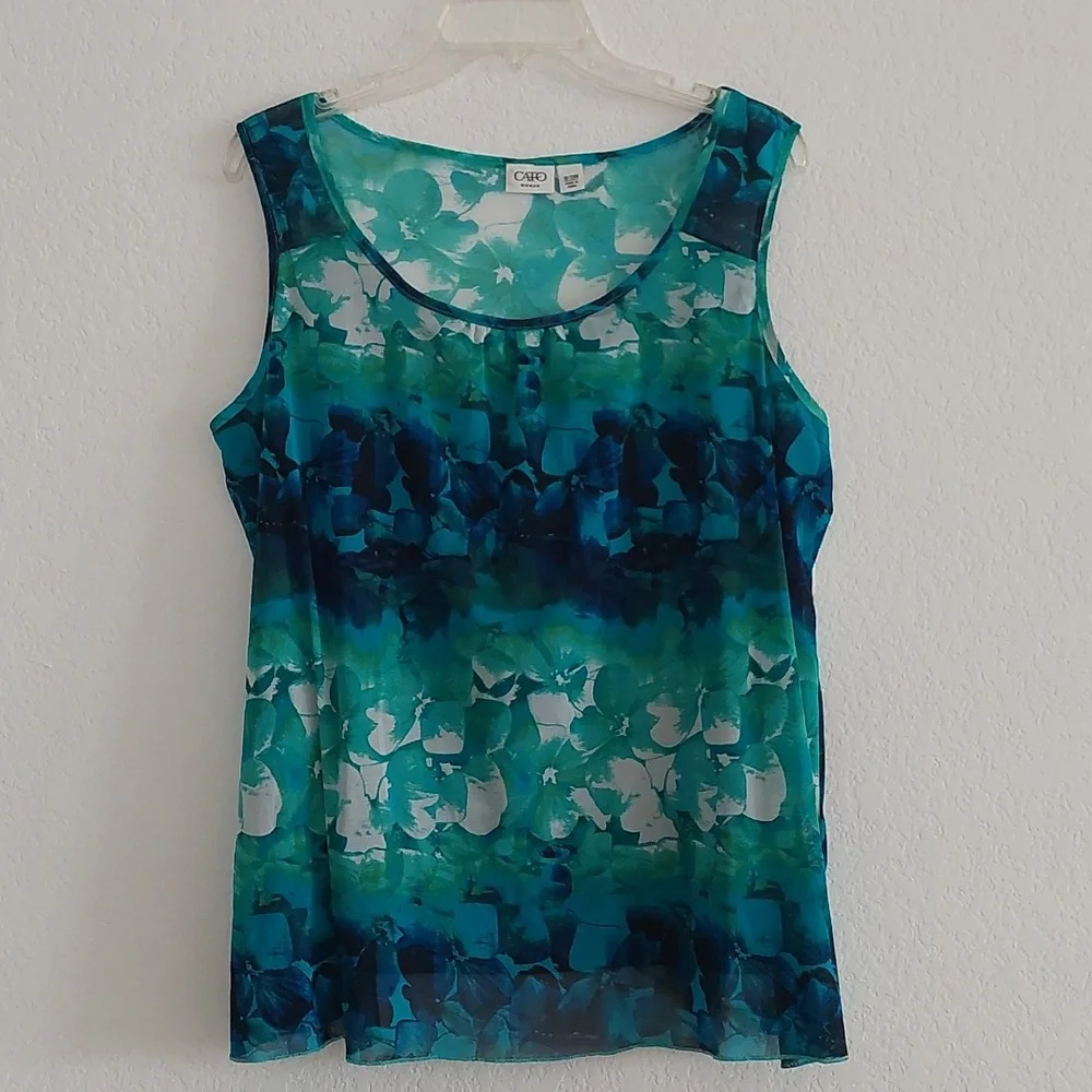 CATO pullover sleeveless blouse NWOT